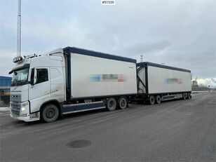 Volvo FH 6x2 wood chip truck with trailer box truck