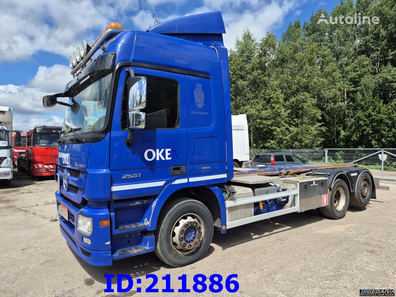 Mercedes-Benz Actros 2551 V8 546TKM ONLY Steering axle chassis truck