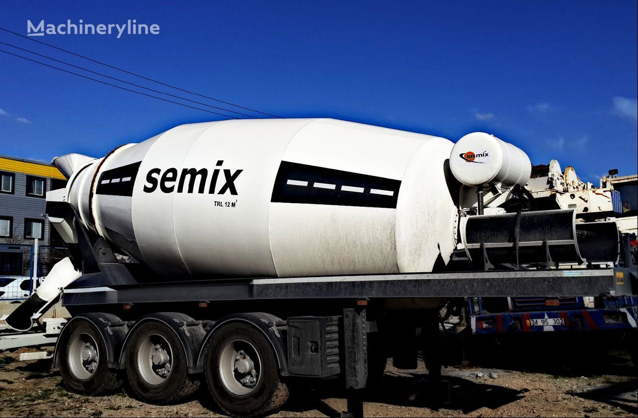new Semix 12 m³ Betono Maišyklė Puspriekabė concrete mixer semi-trailer