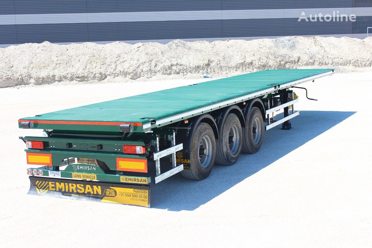 new Emirsan Immediate Delivery From Stock13.60 METER FLATBED | 2023 EMIRSAN container chassis semi-trailer