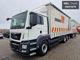 MAN TGS 26.440 6X2-4 LL / ZF Intarder / Staplerhalterung / Lenkachse curtainsider truck