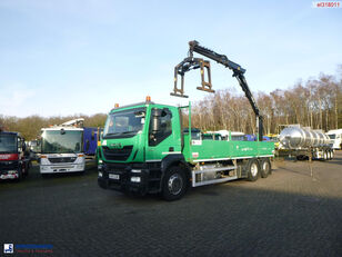 IVECO Stralis 310 6x2 Euro 6 RHD + Atlas 129.3 crane flatbed truck