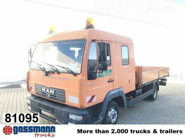 MAN LE 8.185 LC Doka 4x2 BB, 2x AHK flatbed truck