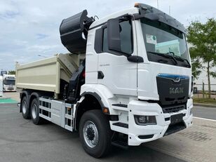 new MAN TGS 33.400 6x6 BB | Hyva 2 zijdige kipper + HMF kraan 1943-Z2 |  grain truck