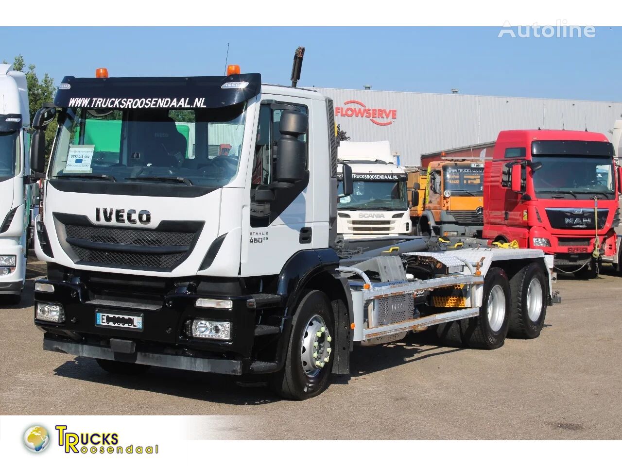 IVECO Stralis 460 + EURO 6 + 20t Marrel Container Hook + + Fr apk 09-2 hook lift truck