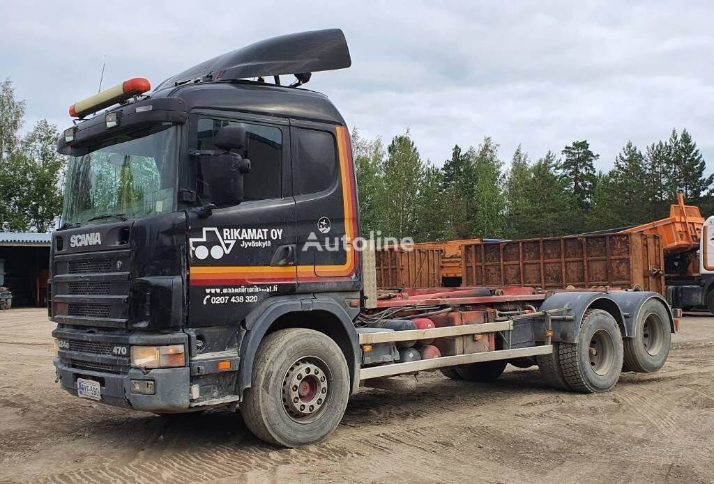 Scania 124 G koukku hook lift truck