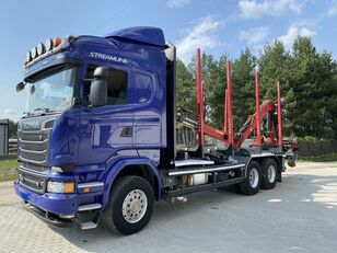 Scania R520  timber truck